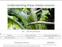 Tablet Screenshot of petgreencheekconure.com